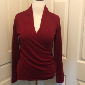 Apt 9 Wrapped Sweater in Red